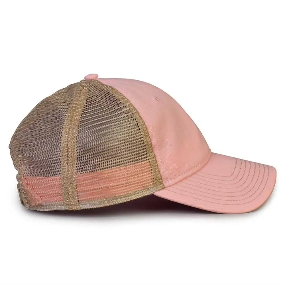 The Game GB880 Soft Trucker Cap - Pink - Pink Sand / One Size Fits Most
