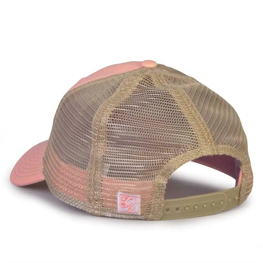 The Game GB880 Soft Trucker Cap - Pink - Pink Sand / One Size Fits Most