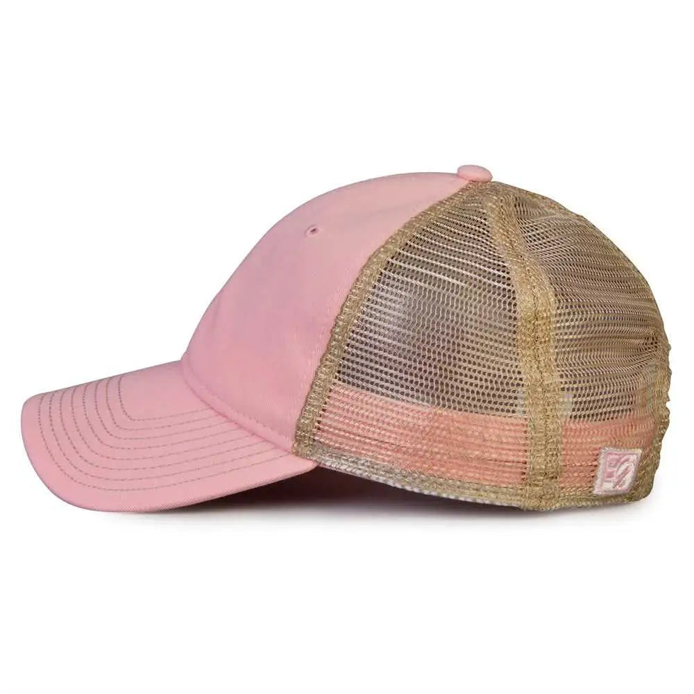 The Game GB880 Soft Trucker Cap - Pink - Pink Sand / One Size Fits Most