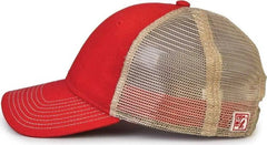 The Game GB880 Soft Trucker Cap - Vintage Red - Red / One Size Fits Most