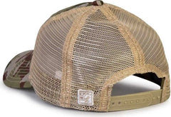 The Game GB880 Soft Trucker Cap Woodland Woodland Sand / One Size Fits Most
