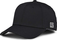 The Game GB903 Precurved Gamechanger Cap - Black - Black / 6 1/2’’ - 6 3/4’’