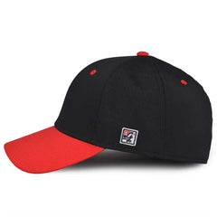The Game GB904 Precurved Perforated Gamechanger Cap Black Red