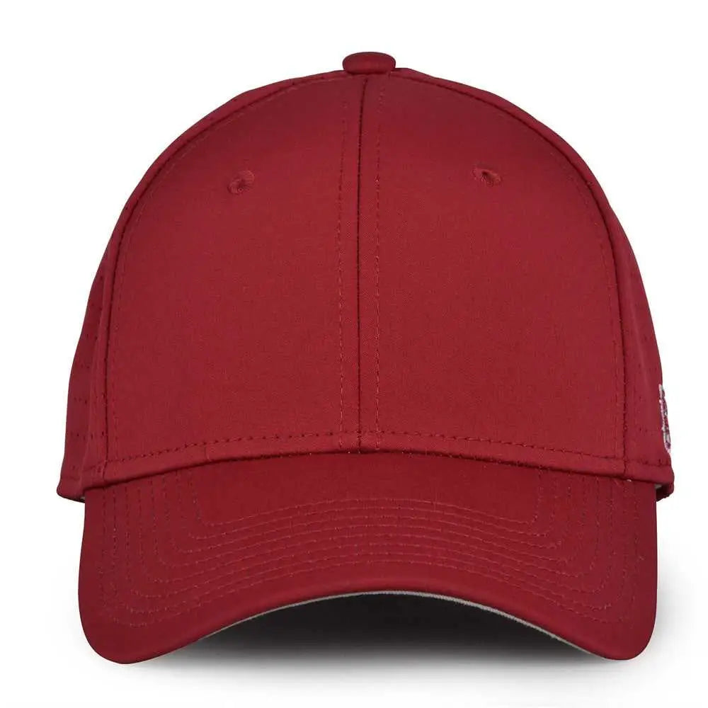 The Game GB904 Precurved Perforated Gamechanger Cap - Cardinal