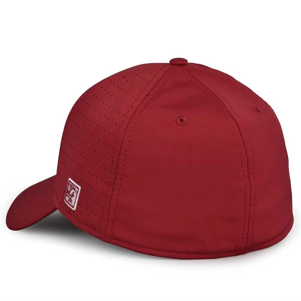 The Game GB904 Precurved Perforated Gamechanger Cap - Cardinal