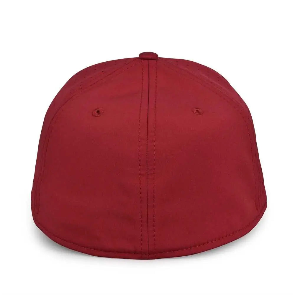 The Game GB904 Precurved Perforated Gamechanger Cap - Cardinal