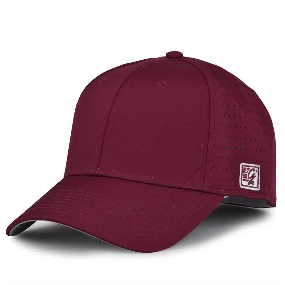 The Game GB904 Precurved Perforated Gamechanger Cap - Dark Maroon