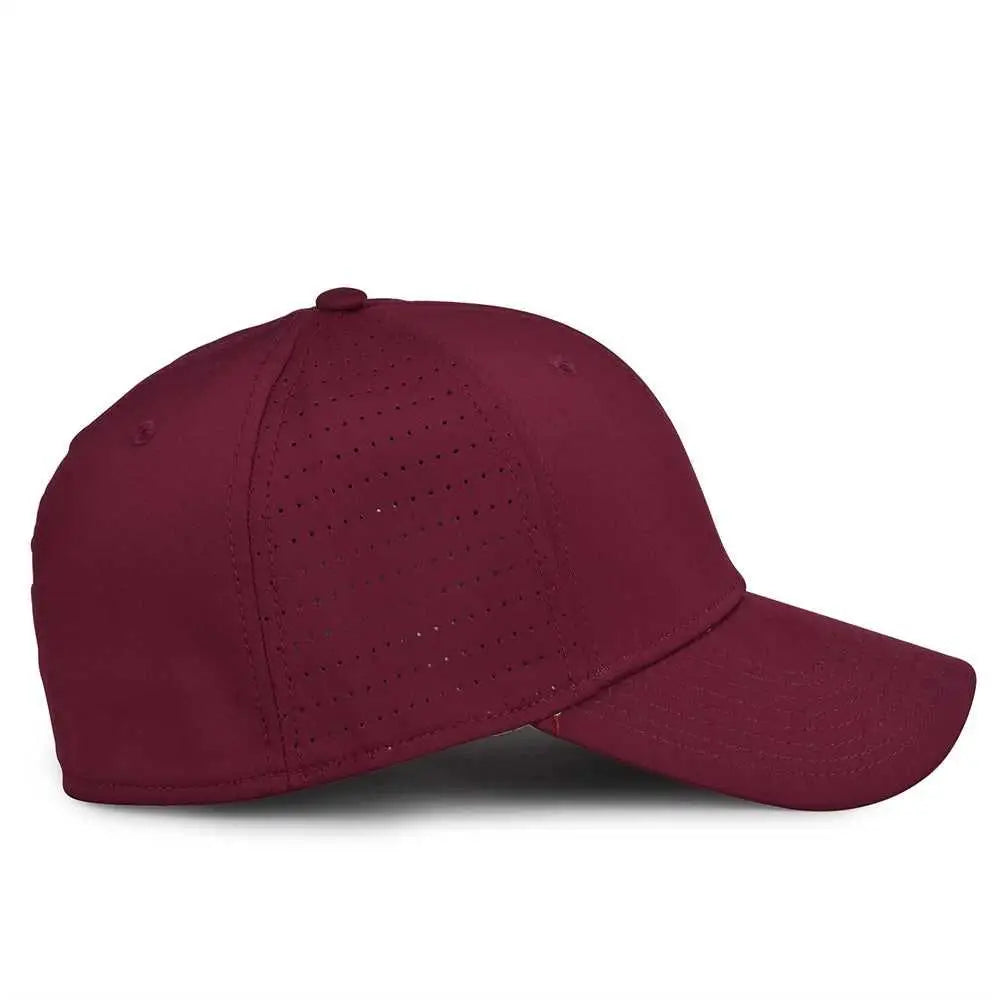 The Game GB904 Precurved Perforated Gamechanger Cap - Dark Maroon
