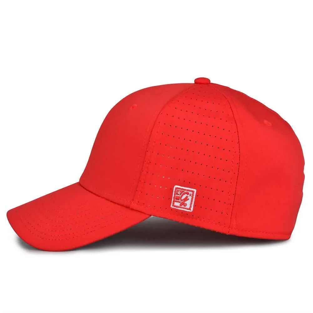 The Game GB904 Precurved Perforated Gamechanger Cap - Red