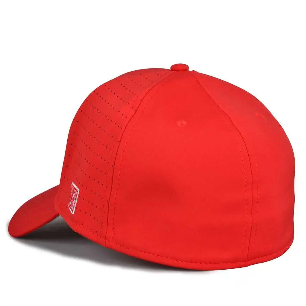 The Game GB904 Precurved Perforated Gamechanger Cap - Red