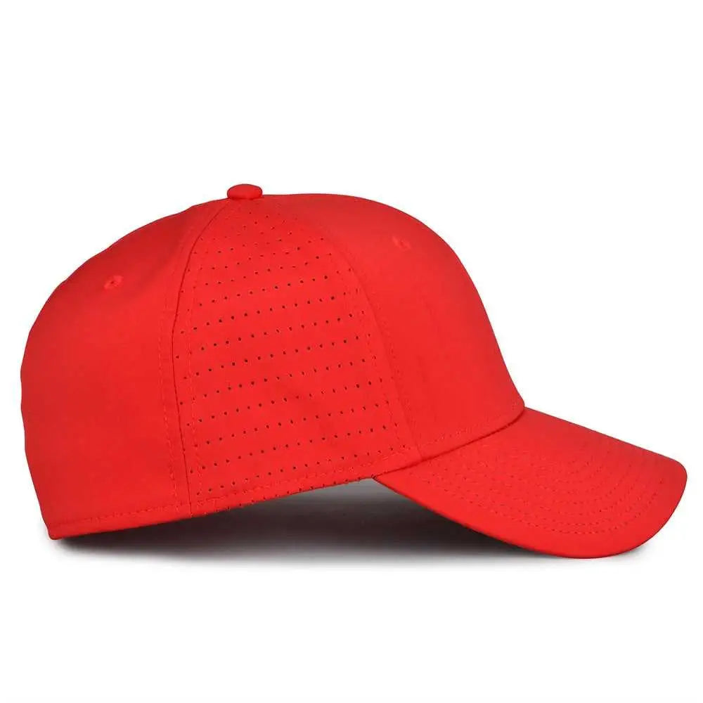 The Game GB904 Precurved Perforated Gamechanger Cap - Red