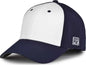 The Game GB904 Precurved Perforated Gamechanger Cap White Navy White Navy / 6 1/2’’ 6 3/4’’