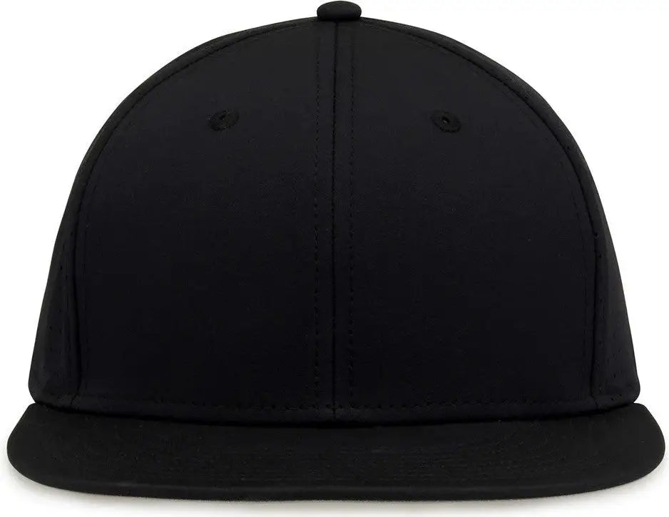 The Game GB906 Perforated GameChanger Snapback Cap - Black - Black / One Size Fits Most