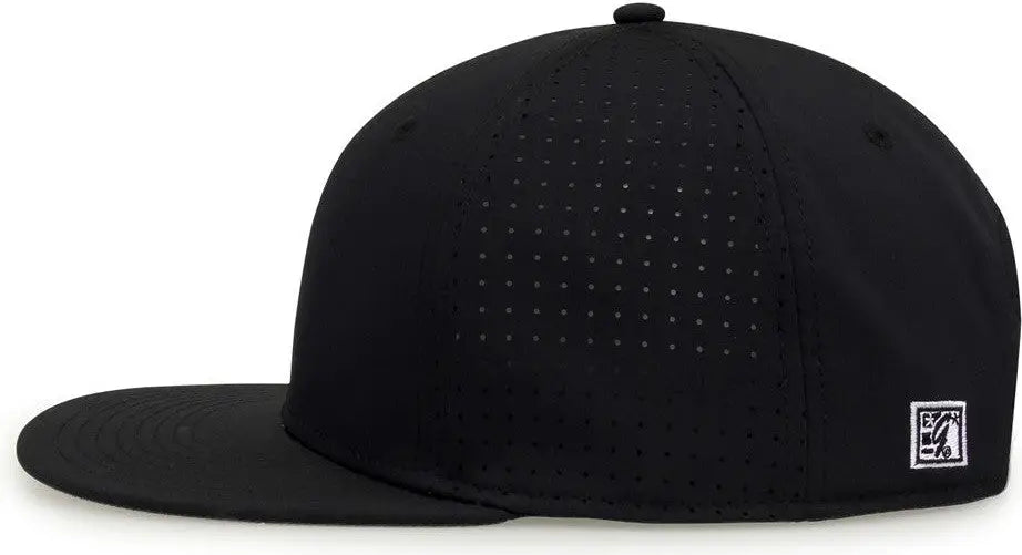 The Game GB906 Perforated GameChanger Snapback Cap - Black - Black / One Size Fits Most