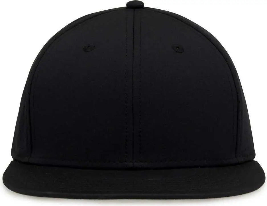 The Game GB906 Perforated GameChanger Snapback Cap - Black - Black / One Size Fits Most