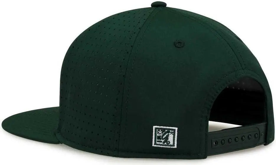 The Game GB906 Perforated GameChanger Snapback Cap - Dark Green - Forest / One Size Fits Most