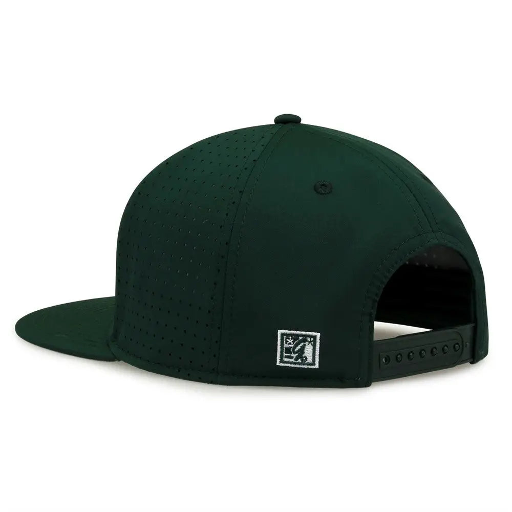The Game GB906 Perforated GameChanger Snapback Cap - Dark Green - Forest / One Size Fits Most