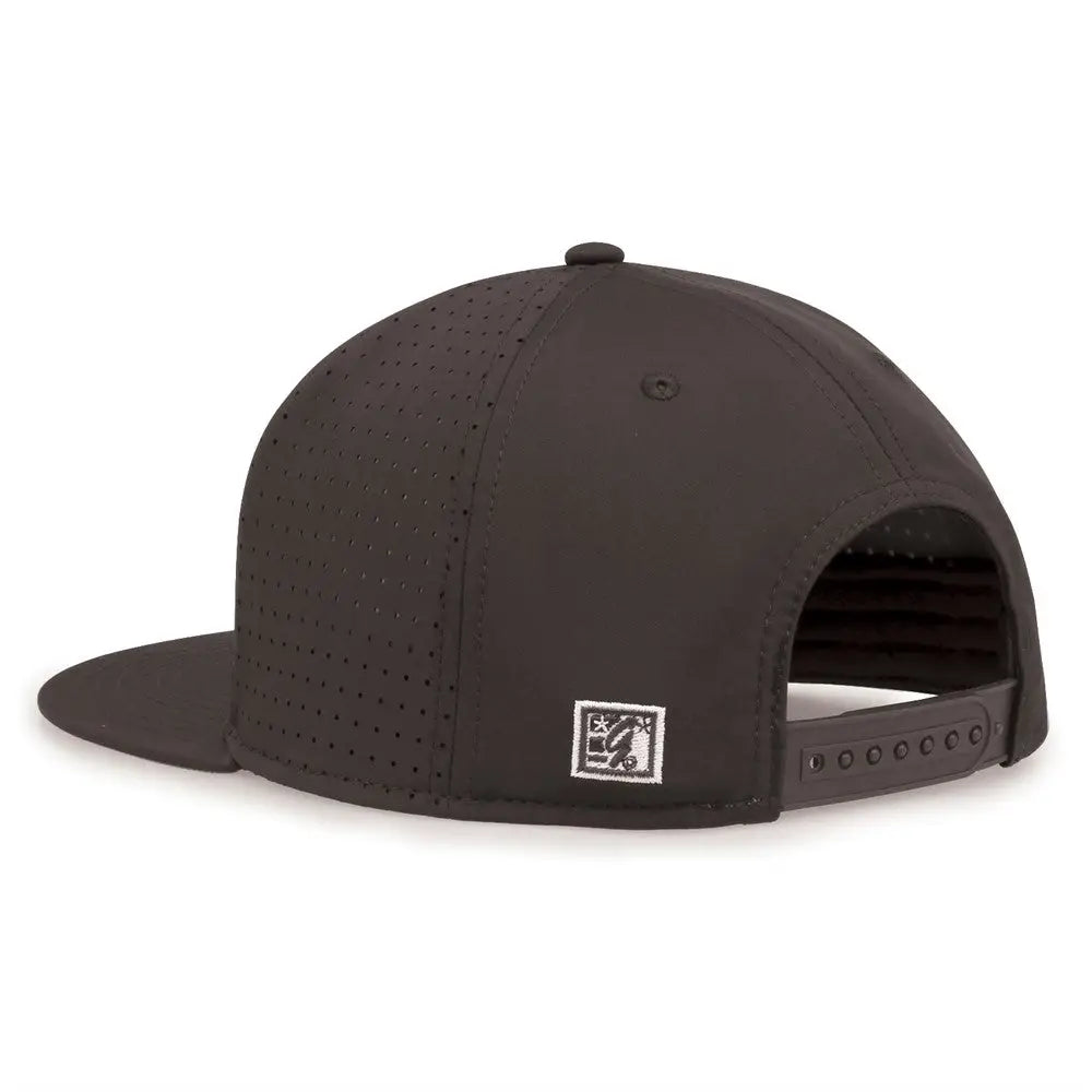 The Game GB906 Perforated GameChanger Snapback Cap - Graphite - Dark Gray / One Size Fits Most