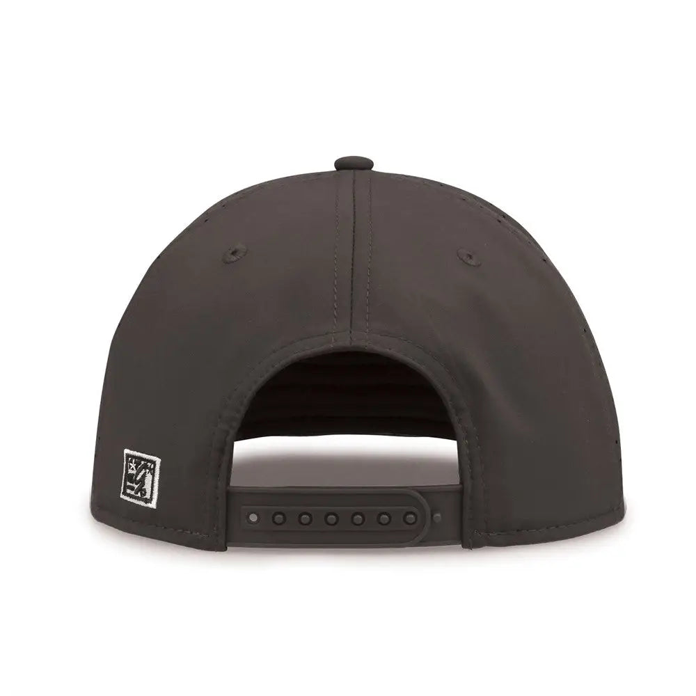 The Game GB906 Perforated GameChanger Snapback Cap - Graphite - Dark Gray / One Size Fits Most