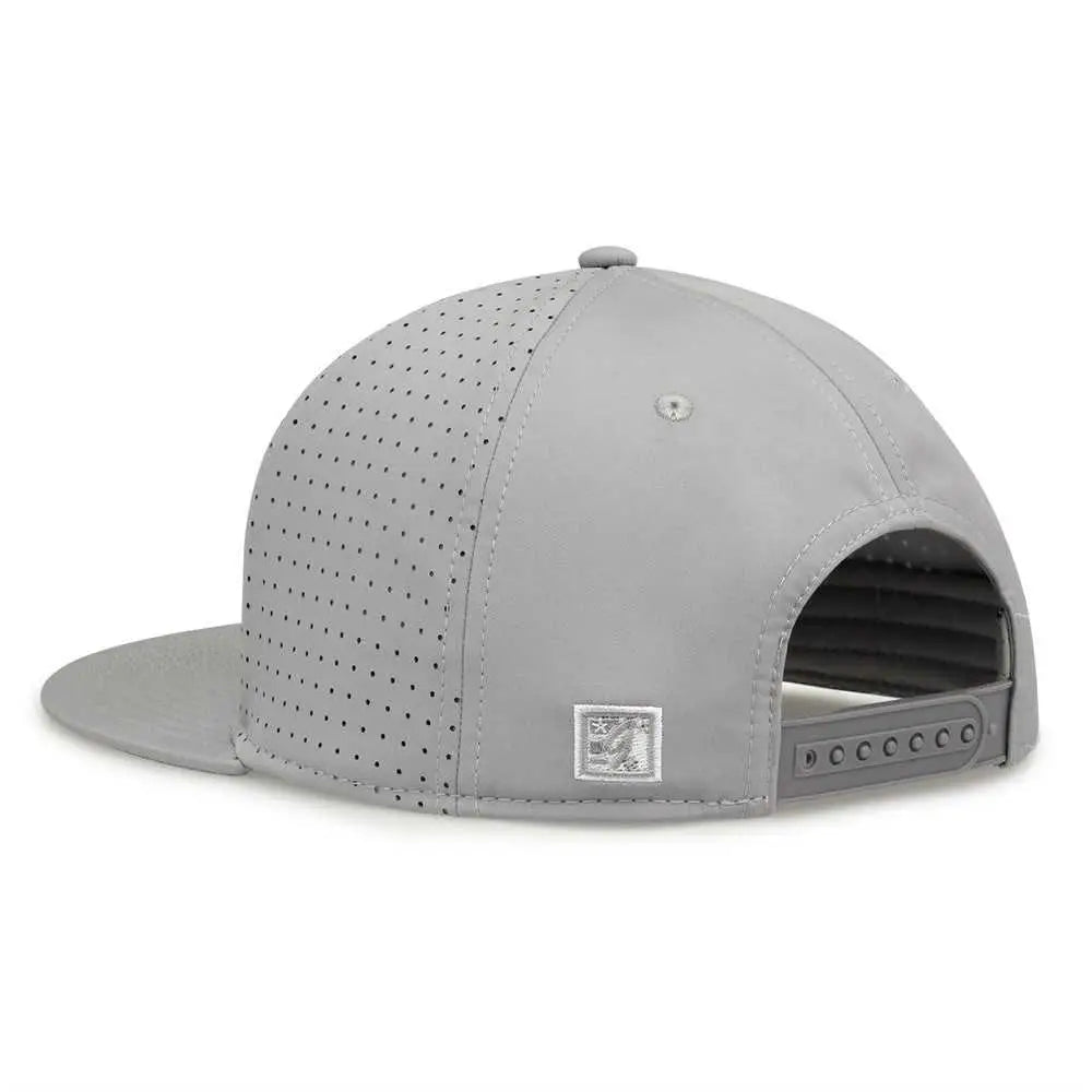 The Game GB906 Perforated GameChanger Snapback Cap - Grey - Gray / One Size Fits Most