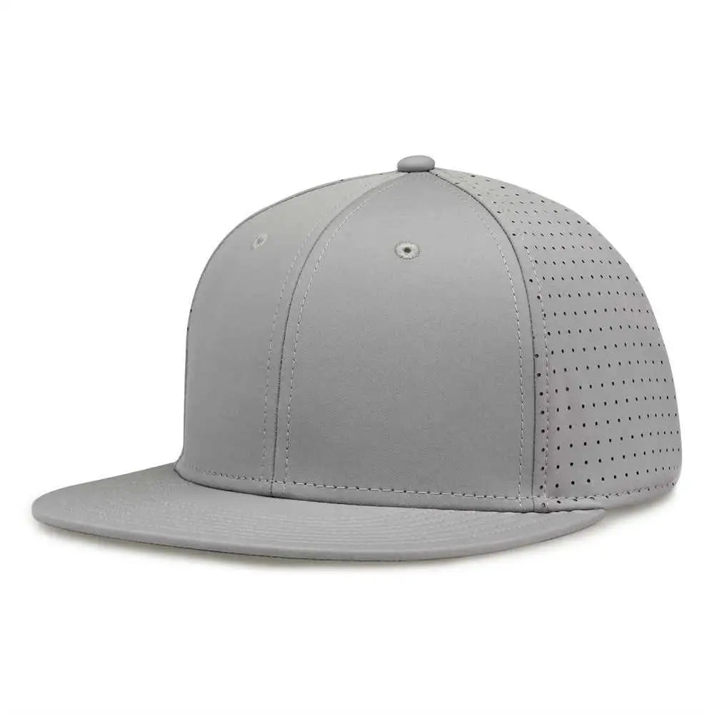 The Game GB906 Perforated GameChanger Snapback Cap - Grey - Gray / One Size Fits Most