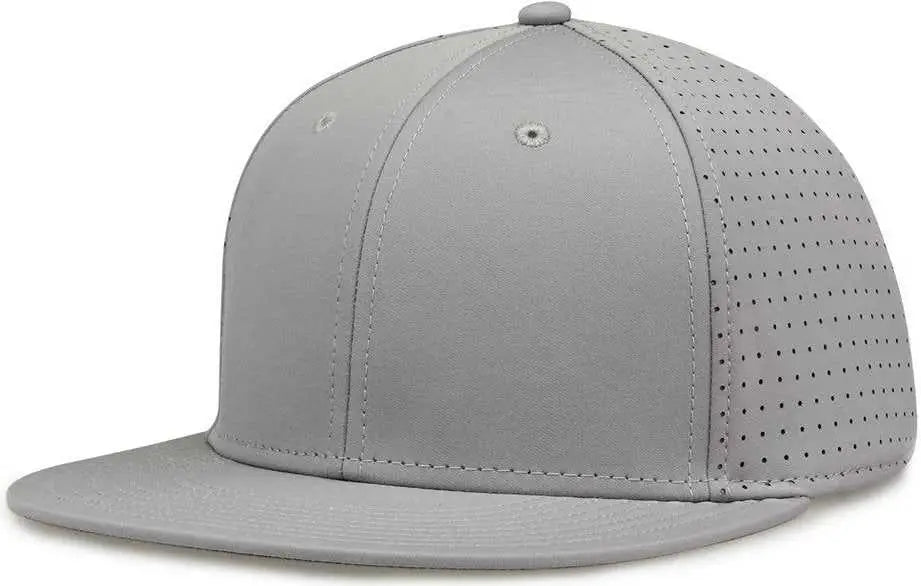 The Game GB906 Perforated GameChanger Snapback Cap Grey Gray / One Size Fits Most