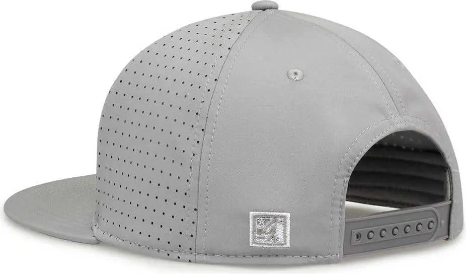 The Game GB906 Perforated GameChanger Snapback Cap - Grey - Gray / One Size Fits Most