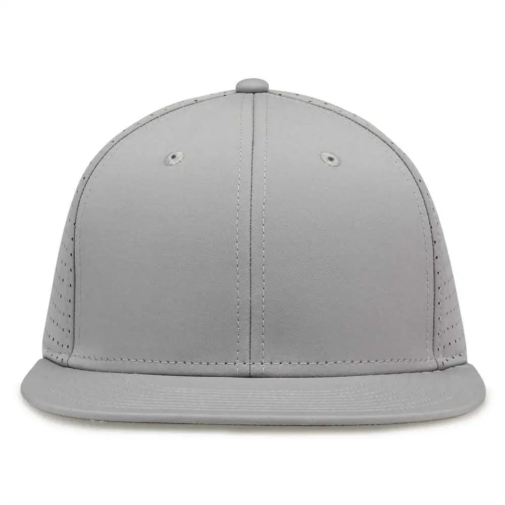 The Game GB906 Perforated GameChanger Snapback Cap - Grey - Gray / One Size Fits Most