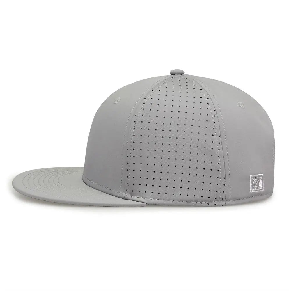 The Game GB906 Perforated GameChanger Snapback Cap - Grey - Gray / One Size Fits Most