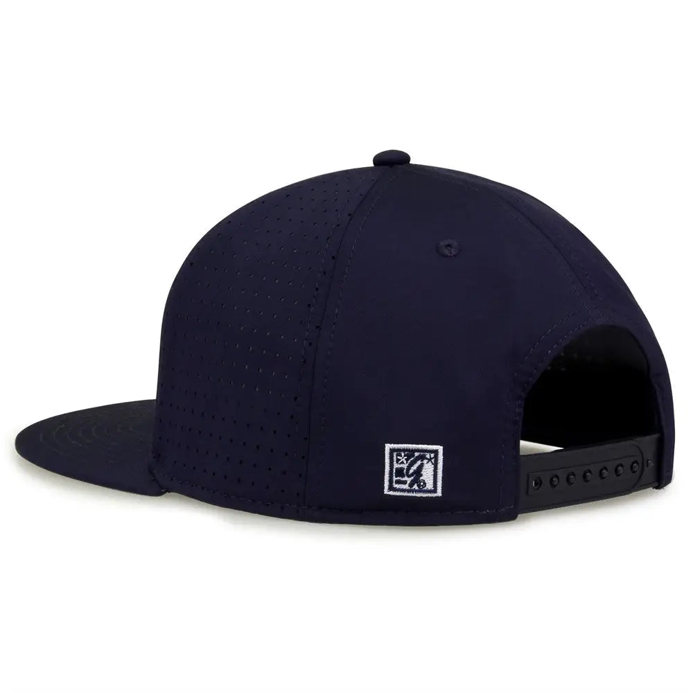 The Game GB906 Perforated GameChanger Snapback Cap - Navy - Navy / One Size Fits Most