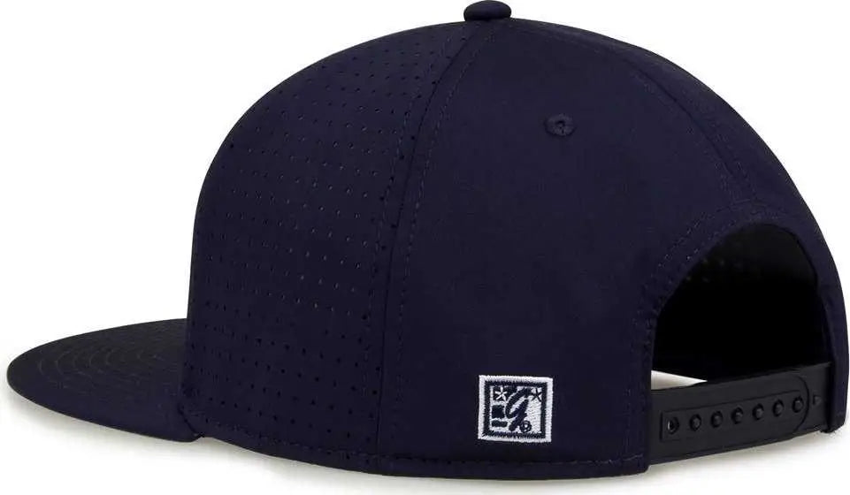 The Game GB906 Perforated GameChanger Snapback Cap - Navy - Navy / One Size Fits Most