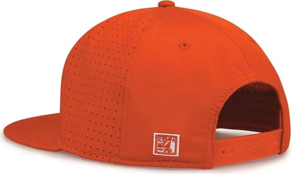 The Game GB906 Perforated GameChanger Snapback Cap - Orange - Orange / One Size Fits Most