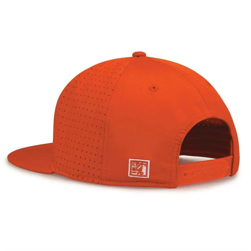 The Game GB906 Perforated GameChanger Snapback Cap - Orange - Orange / One Size Fits Most