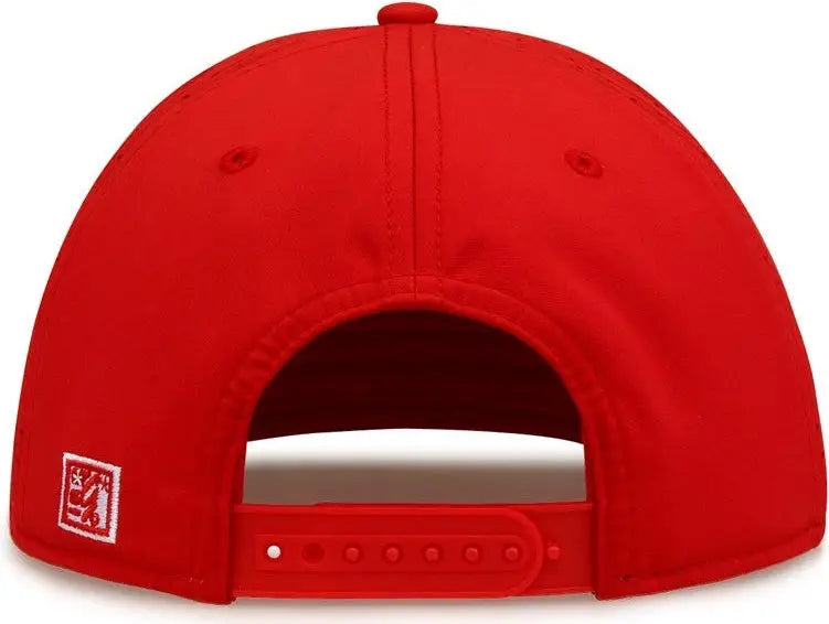 The Game GB906 Perforated GameChanger Snapback Cap - Red - Red / One Size Fits Most