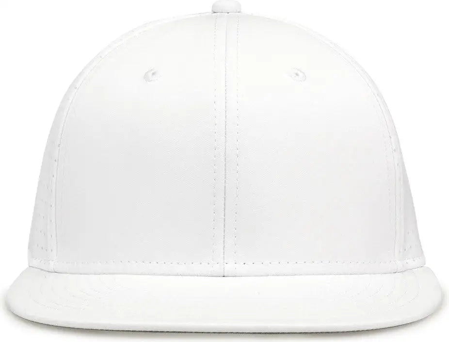 The Game GB906 Perforated GameChanger Snapback Cap - White - White / One Size Fits Most