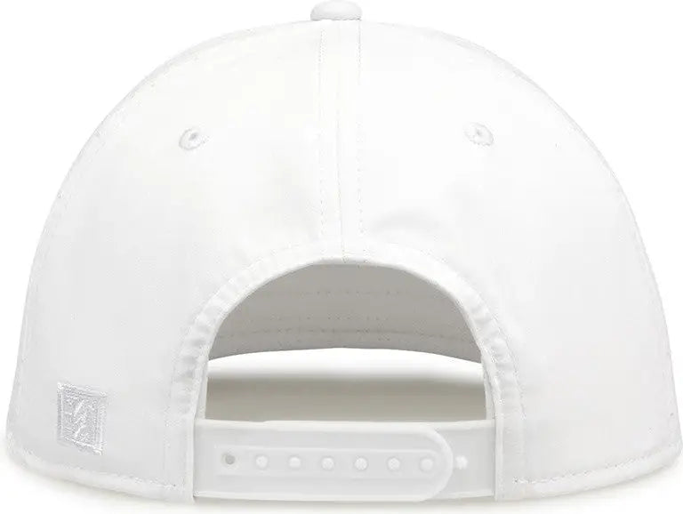 The Game GB906 Perforated GameChanger Snapback Cap - White - White / One Size Fits Most