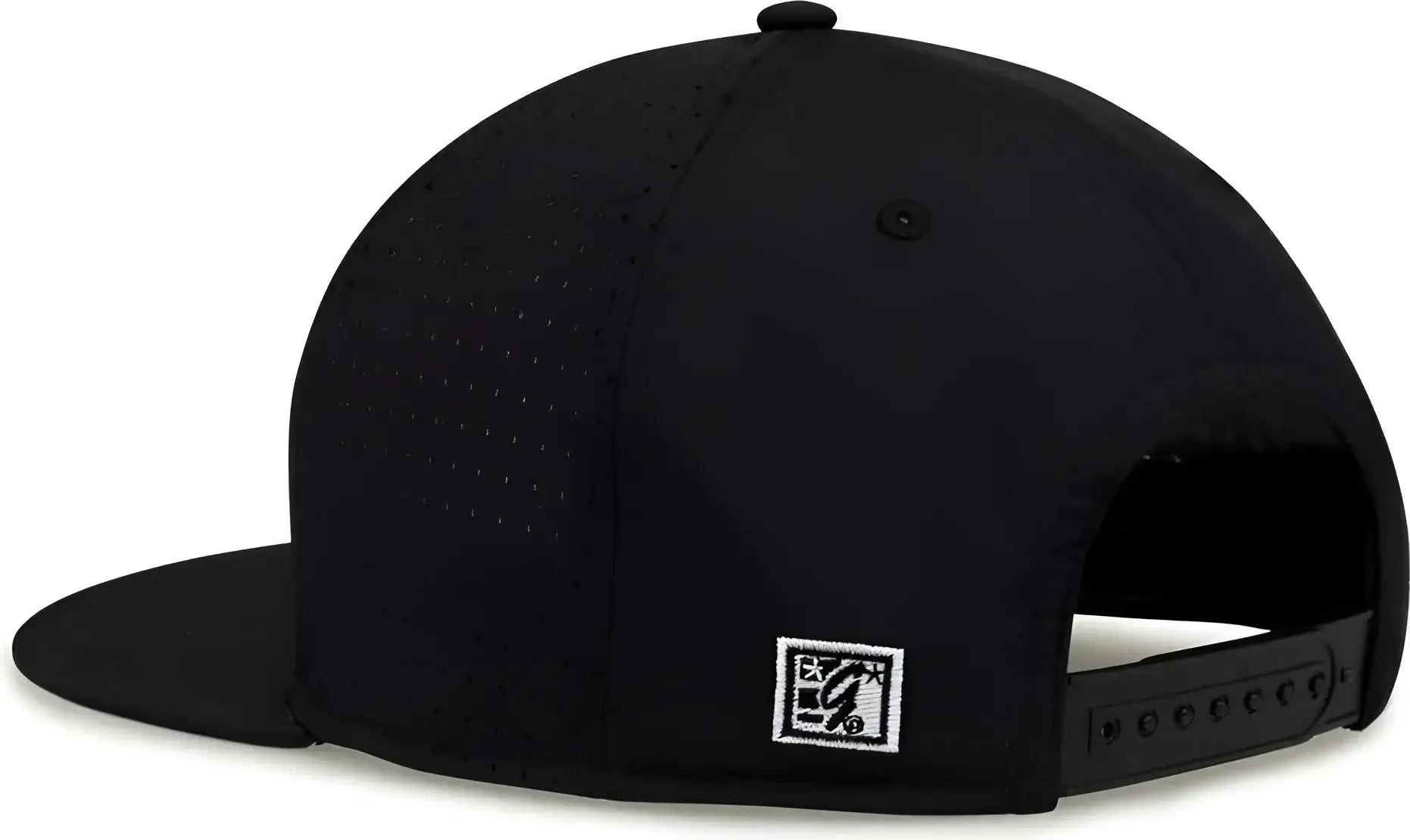 The Game GB906Y Youth Perforated GameChanger Snapback Cap - Black - Black / Youth One Size Fits Most