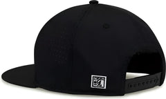 The Game GB906Y Youth Perforated GameChanger Snapback Cap Black Black / Youth One Size Fits Most