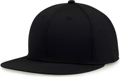 The Game GB906Y Youth Perforated GameChanger Snapback Cap Black Black / Youth One Size Fits Most