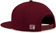 The Game GB906Y Youth Perforated GameChanger Snapback Cap Dark Maroon Maroon / Youth One Size Fits Most