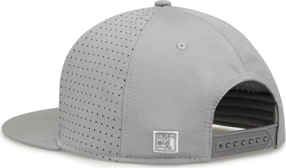 The Game GB906Y Youth Perforated GameChanger Snapback Cap - Gray - Gray / Youth One Size Fits Most