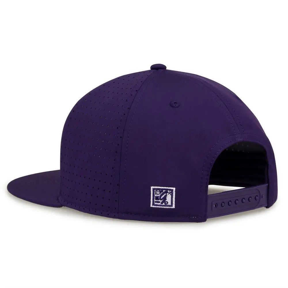 The Game GB906Y Youth Perforated GameChanger Snapback Cap - Purple - Purple / Youth One Size Fits Most