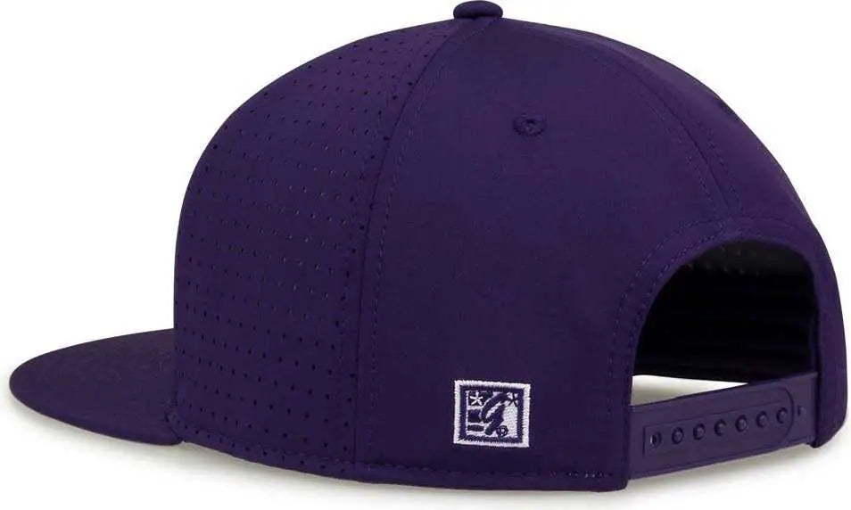 The Game GB906Y Youth Perforated GameChanger Snapback Cap - Purple - Purple / Youth One Size Fits Most