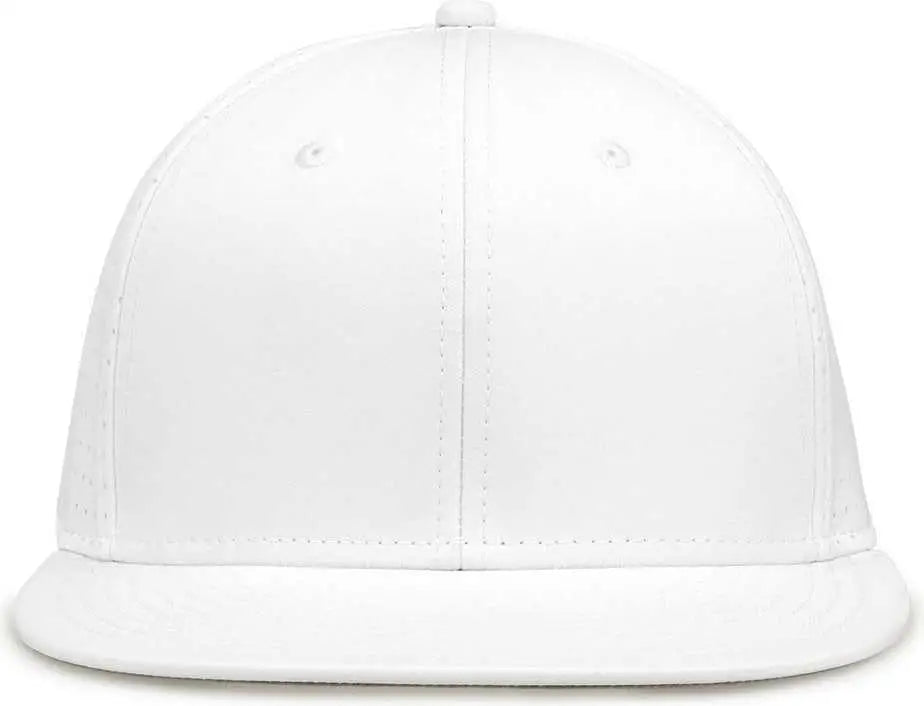 The Game GB906Y Youth Perforated GameChanger Snapback Cap - White - White / Youth One Size Fits Most