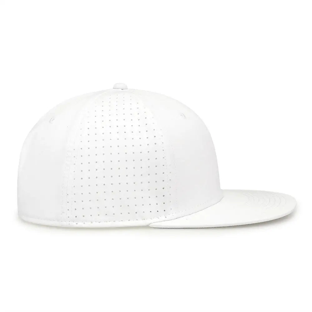 The Game GB906Y Youth Perforated GameChanger Snapback Cap - White - White / Youth One Size Fits Most