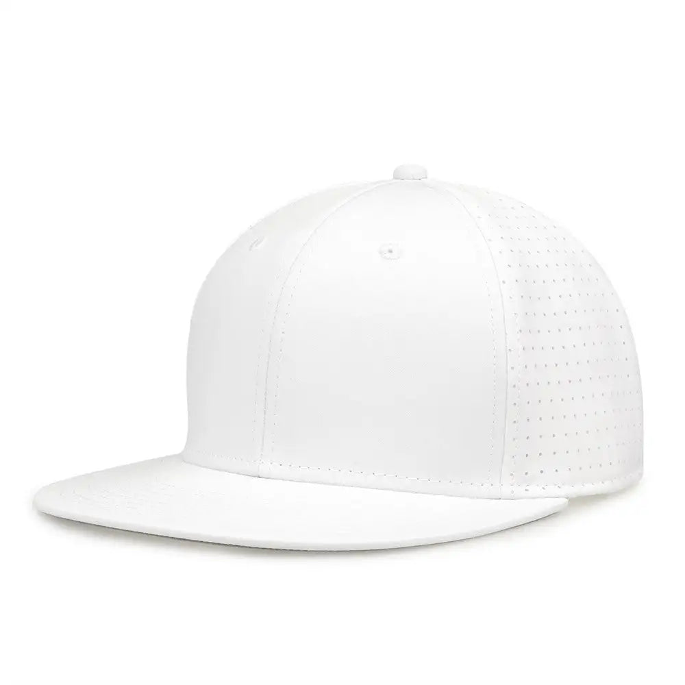 The Game GB906Y Youth Perforated GameChanger Snapback Cap - White - White / Youth One Size Fits Most