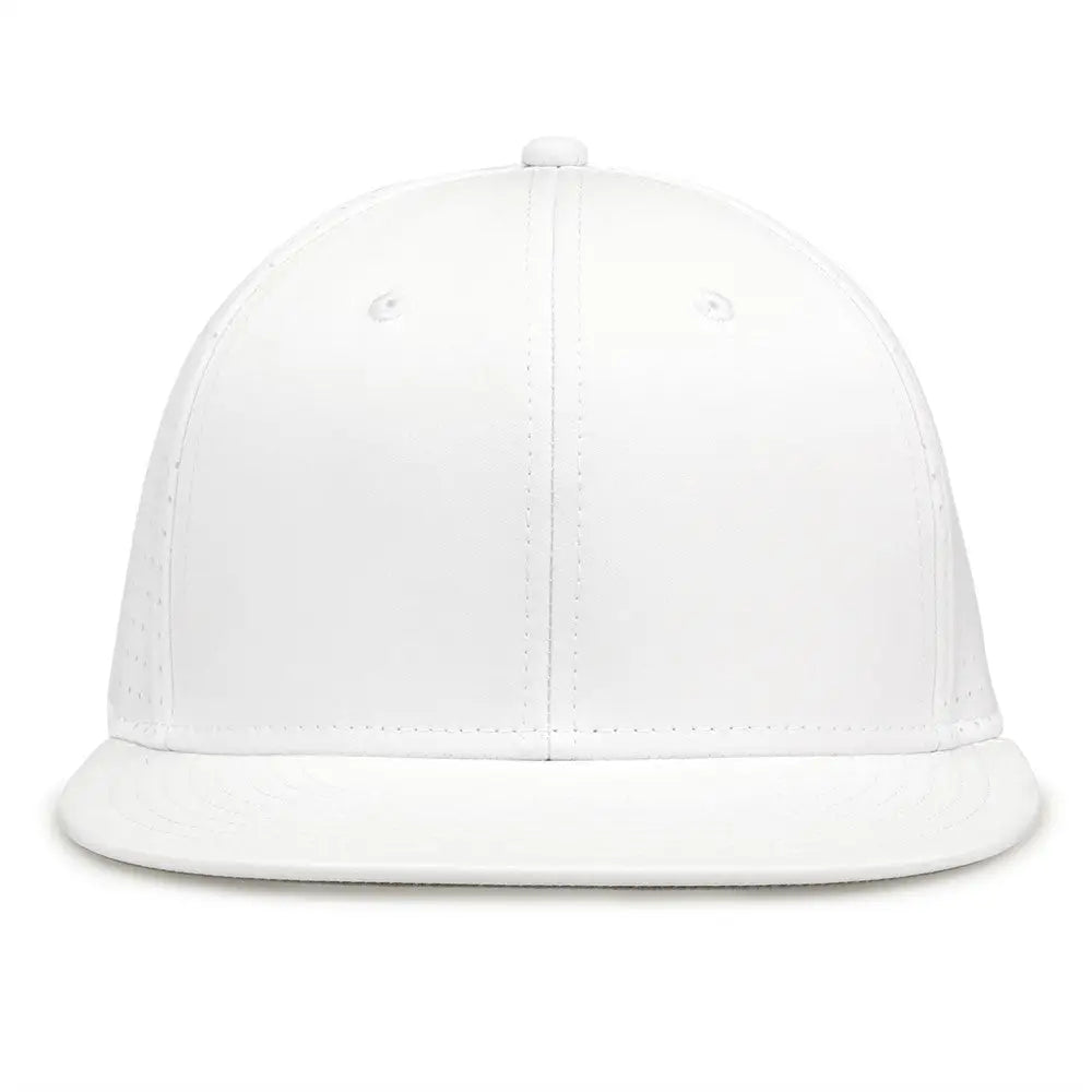 The Game GB906Y Youth Perforated GameChanger Snapback Cap - White - White / Youth One Size Fits Most