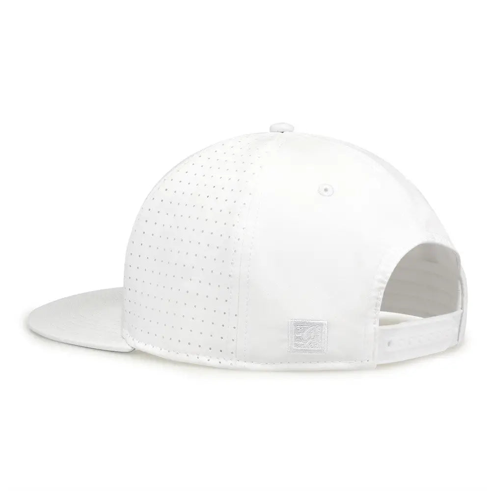 The Game GB906Y Youth Perforated GameChanger Snapback Cap - White - White / Youth One Size Fits Most