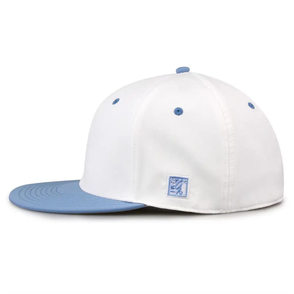 The Game GB997 Pro Shape GameChanger Cap - White Columbia Blue