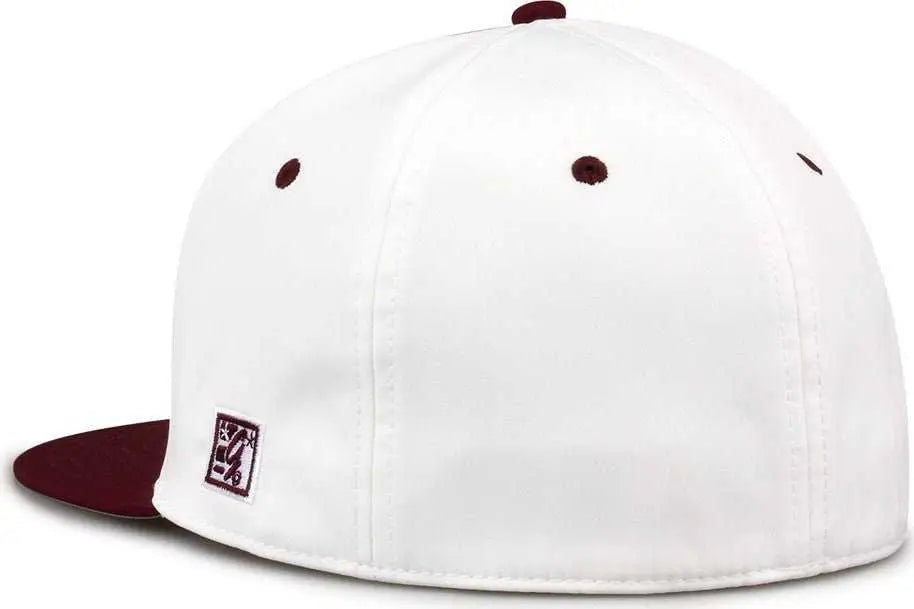 The Game GB997 Pro Shape GameChanger Cap - White Dark Maroon